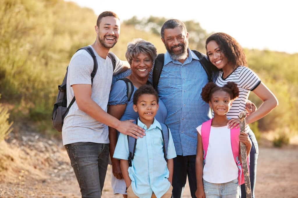 African American Multi-generational Family