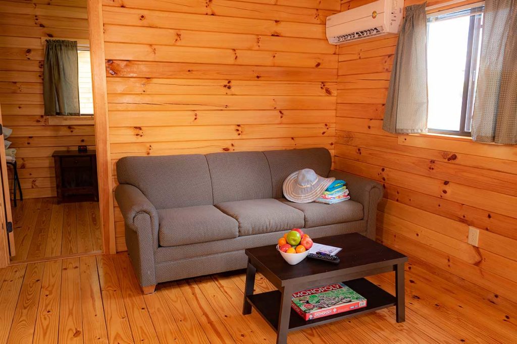 WP Resort Camp cottage living room