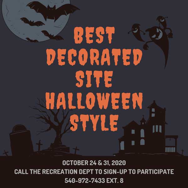 Best Decorated Halloween Campsite Flyer