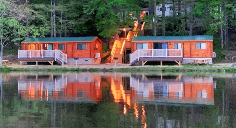 Cool Springs Cabins at Night