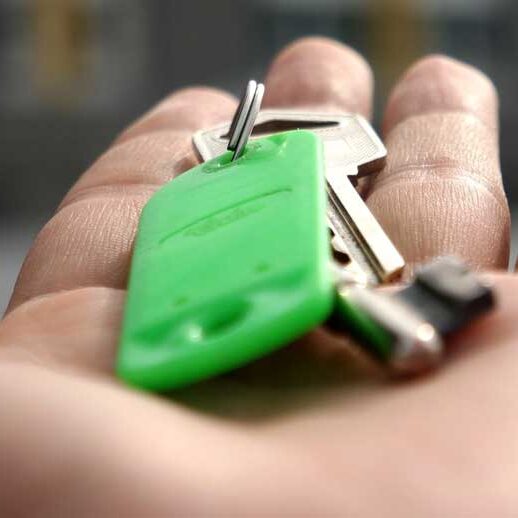 Keys in Hand Stock Photo