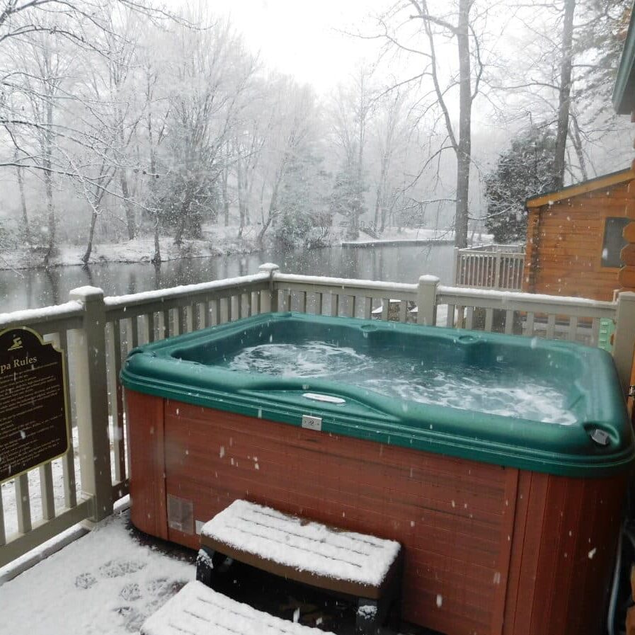 Winter Hot Tub